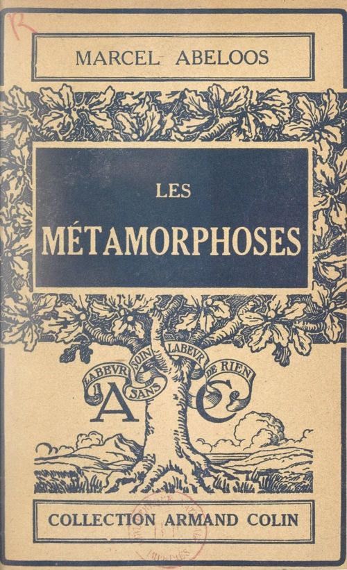 Couverture ebook de Les métamorphoses, de Marcel Abeloos