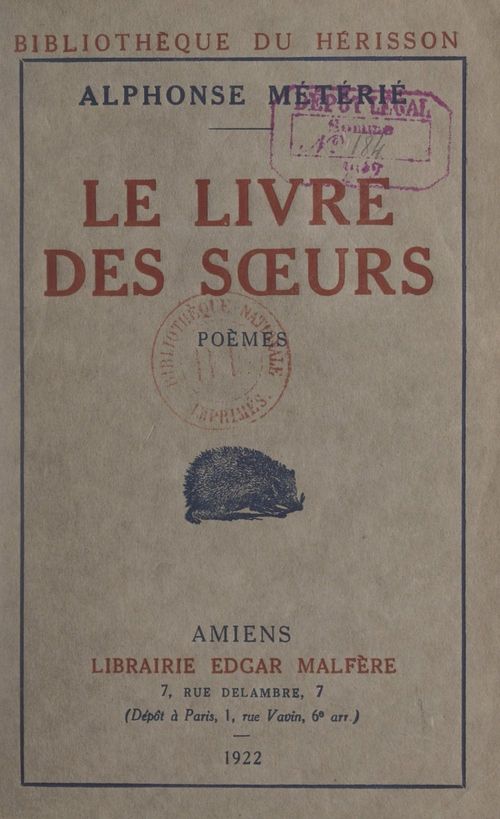 Couverture ebook de Le livre des soeurs, 1907-1913, de Alphonse Meterie