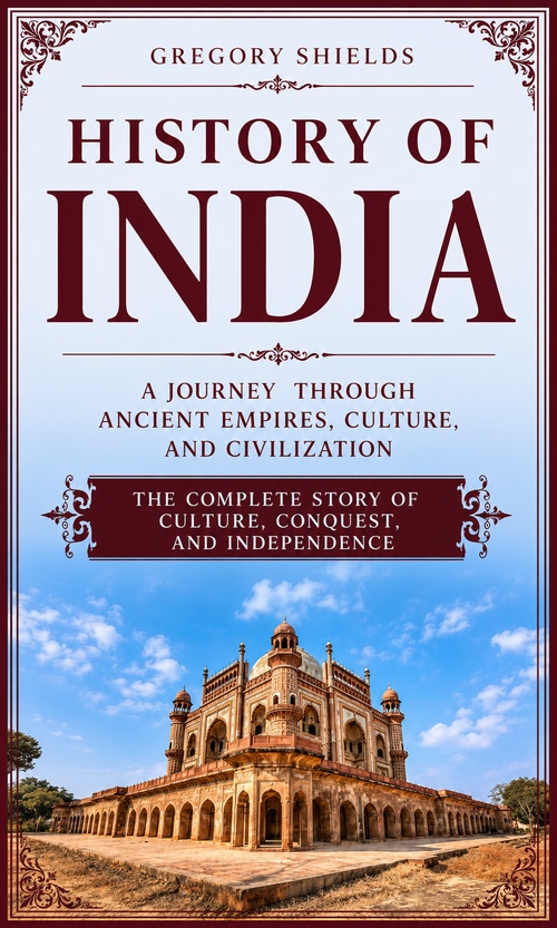 Couverture ebook de History of India: A Journey through Ancient Empires, Culture, and Civilization, de Gregory Shields