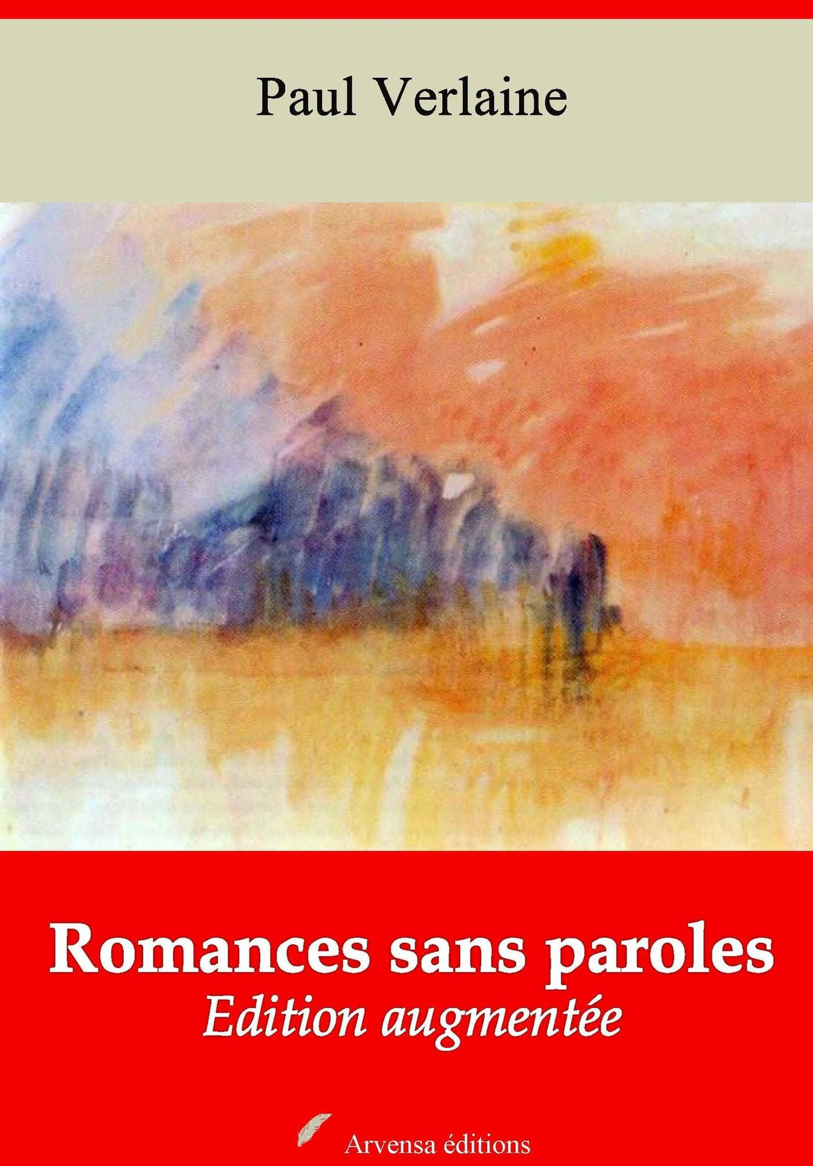 Couverture ebook de Romances sans paroles - suivi d'annexes, de Paul Verlaine