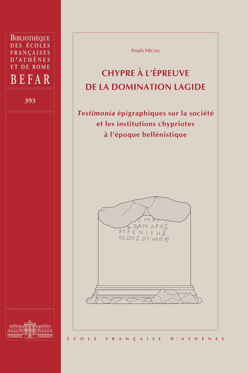 Couverture ebook de Chypre à l'épreuve de la domination lagide, de A. Michel