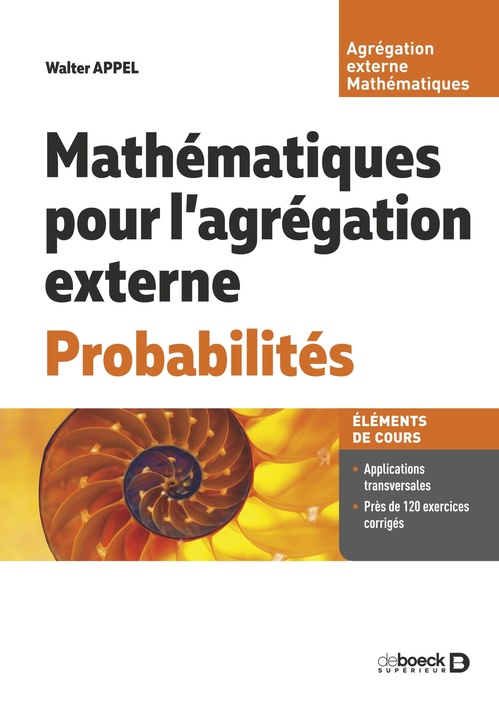ebook cover of Mathématiques pour l´agrégation externe. Probabilités, by Walter Appel