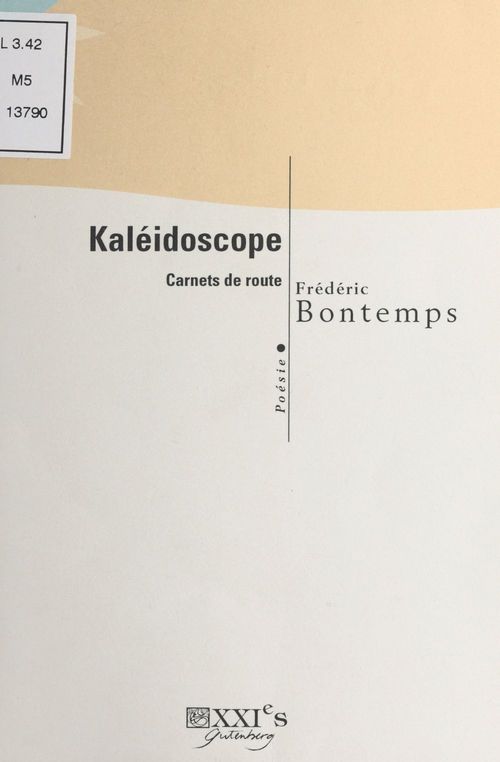 Couverture ebook de Kaléidoscope : Carnets de route, de Frederic Bontemps