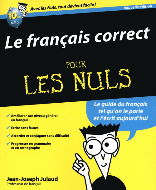 Couverture ebook de Le français correct 2ed pour les nuls, de Jean-Joseph Julaud