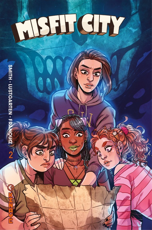 ebook cover of Misfit City, by Kirsten Smith, Kurt Lustgarten, Naomi Franquiz