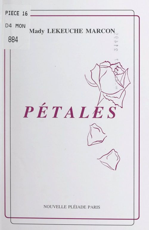 ebook cover of Pétales, by Mady Lekeuche Marcon