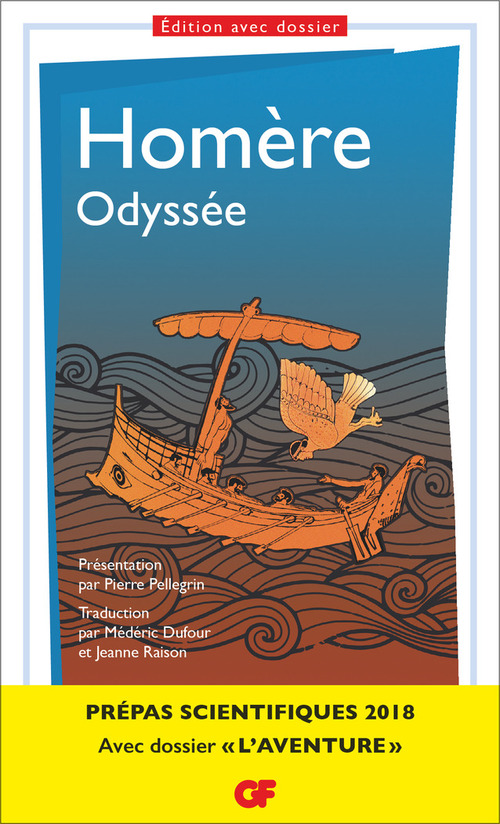 Couverture ebook de Odyssée - Prépas scientifiques 2017-2018, de Homère, Dufour Mederic