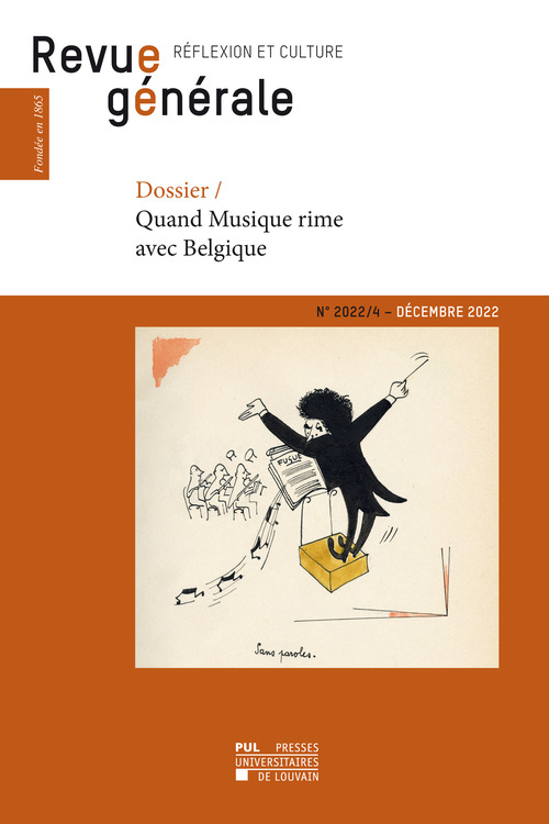 ebook cover of Revue générale - n°2022/4 - décembre 2022, by Frédéric Saenen