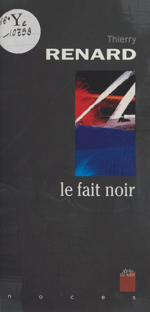 Couverture ebook de Le fait noir : poèmes réunionnais, de Thierry Renard