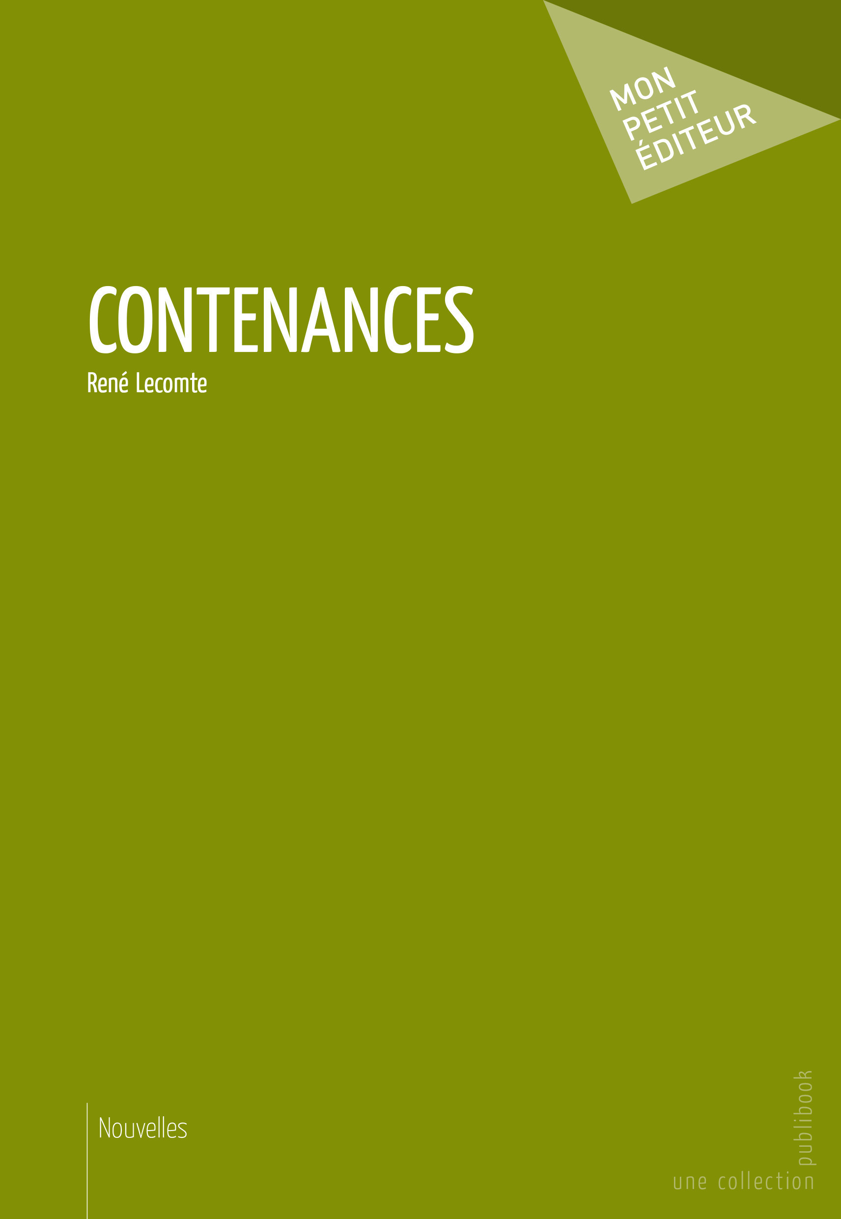 ebook cover of Contenances, by Lecomte Rene