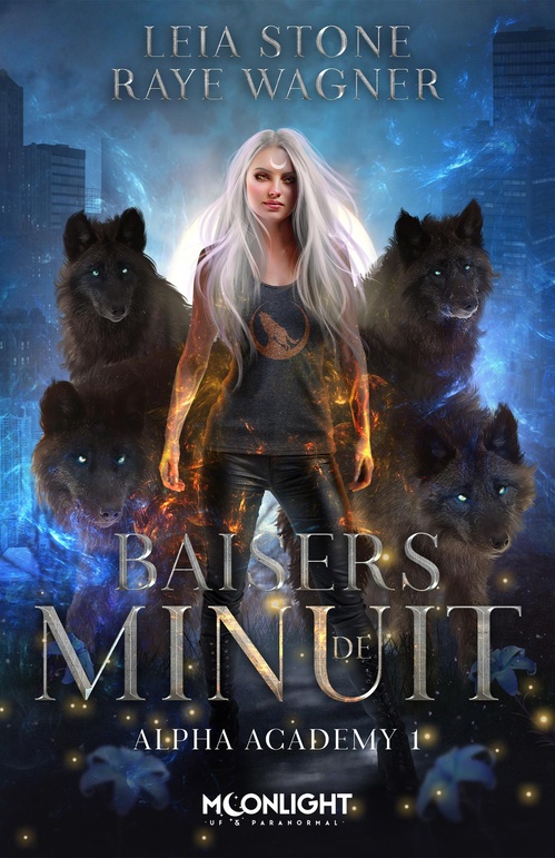 ebook cover of Baisers de minuit, by Leia Stone, Raye Wagner