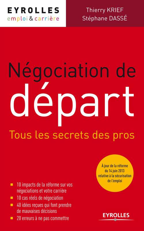 Couverture ebook de Négociation de départ, de Stéphane Dassé, Kdrief