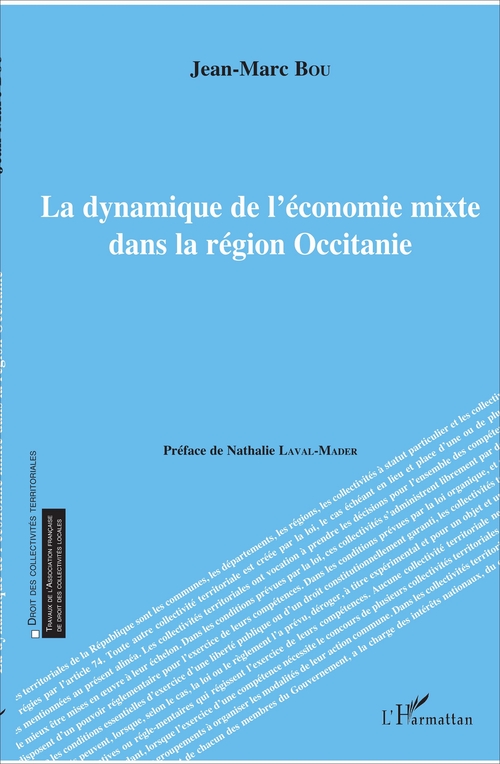 Couverture ebook de La dynamique de l'économie mixte dans la région Occitanie, de Jean-marc Bou