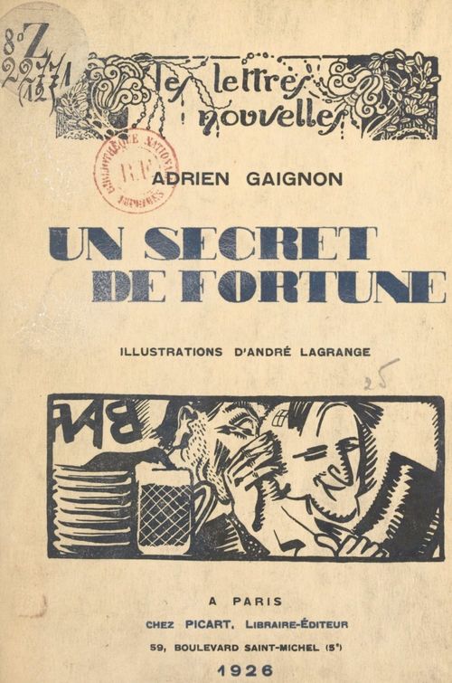 Couverture ebook de Un secret de fortune, de Adrien Gaignon