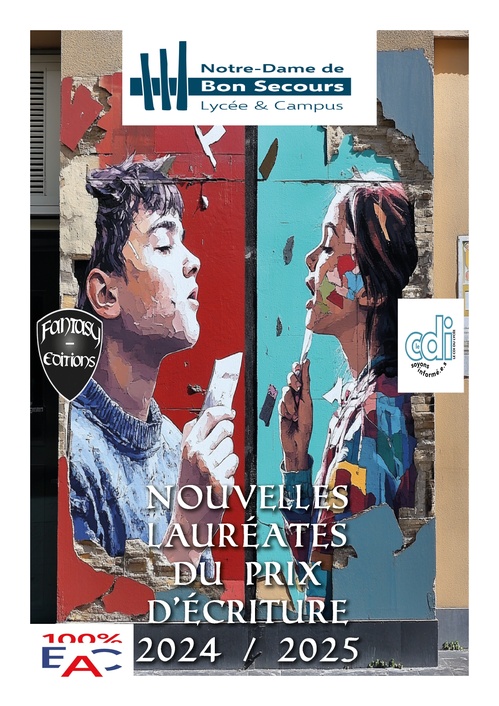 Couverture ebook de Les rencontres de la création littéraire jeunesse 2025 et Prix d´écriture Notre-Dame de Bon Secours, de Collectif, Olivier Lusetti