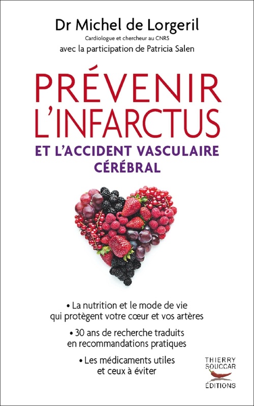 Couverture ebook de Prévenir l'infarctus et l'accident vasculaire cérébral, de Michel de Lorgeril