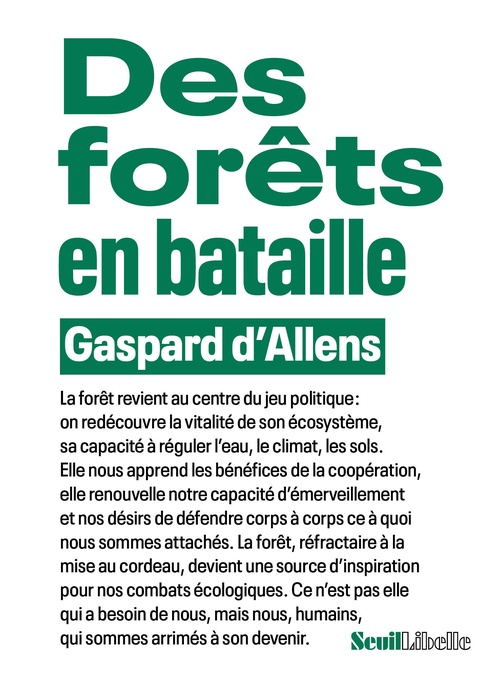 ebook cover of Des forêts en bataille, by Gaspard d'Allens