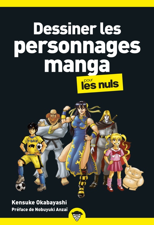 Couverture ebook de Dessiner les personnages manga pour les Nuls, poche, de Kensuke Okabayashi