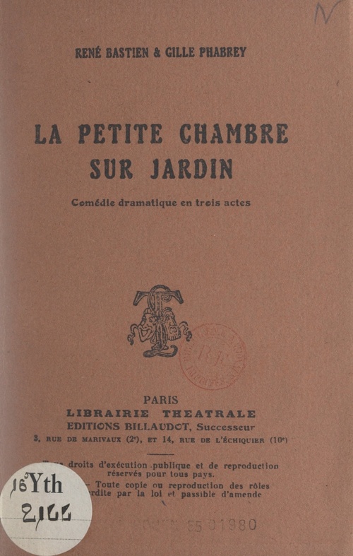 Couverture ebook de La petite chambre sur jardin, de René Bastien, Gille Phabrey
