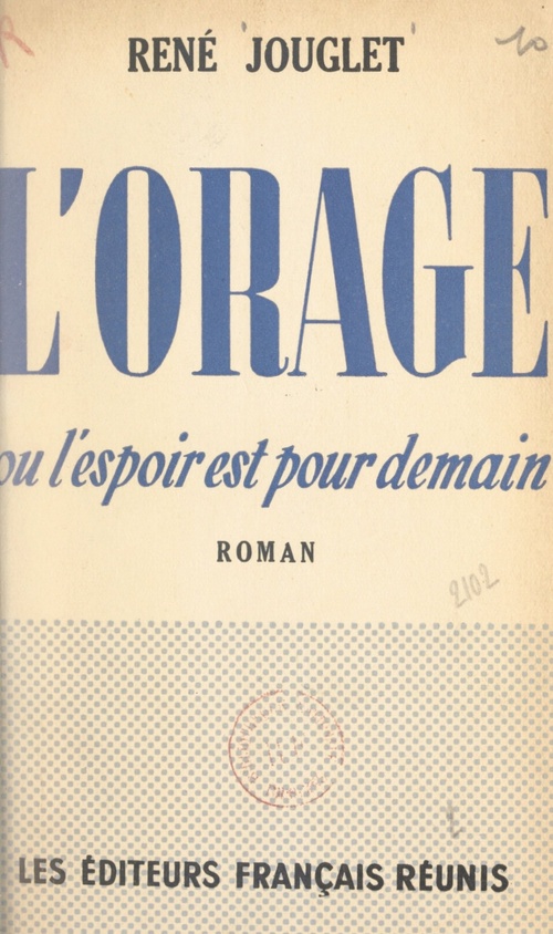 ebook cover of L'orage, by Rene Jouglet