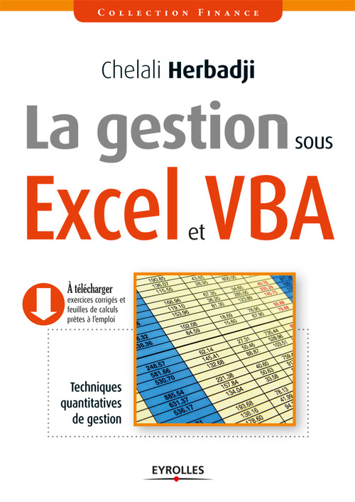 ebook cover of La gestion sous Excel et VBA, by Chelali Herbadji
