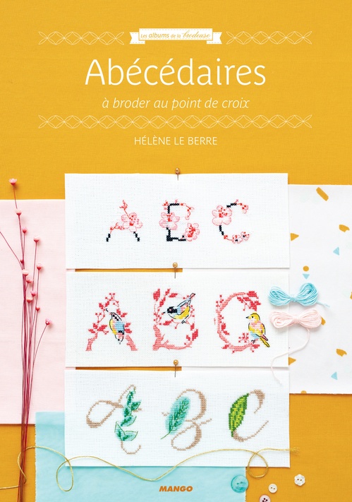 Couverture ebook de Abécédaires à broder au point de croix, de Hélène Le Berre