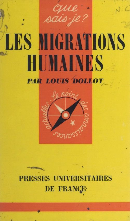 Couverture ebook de Les migrations humaines, de Louis Dollot