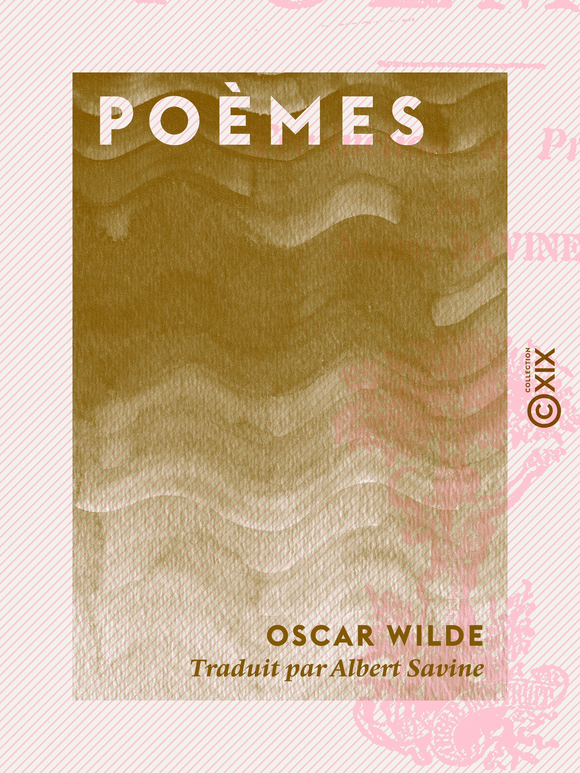 ebook cover of Poèmes, by Oscar Wilde