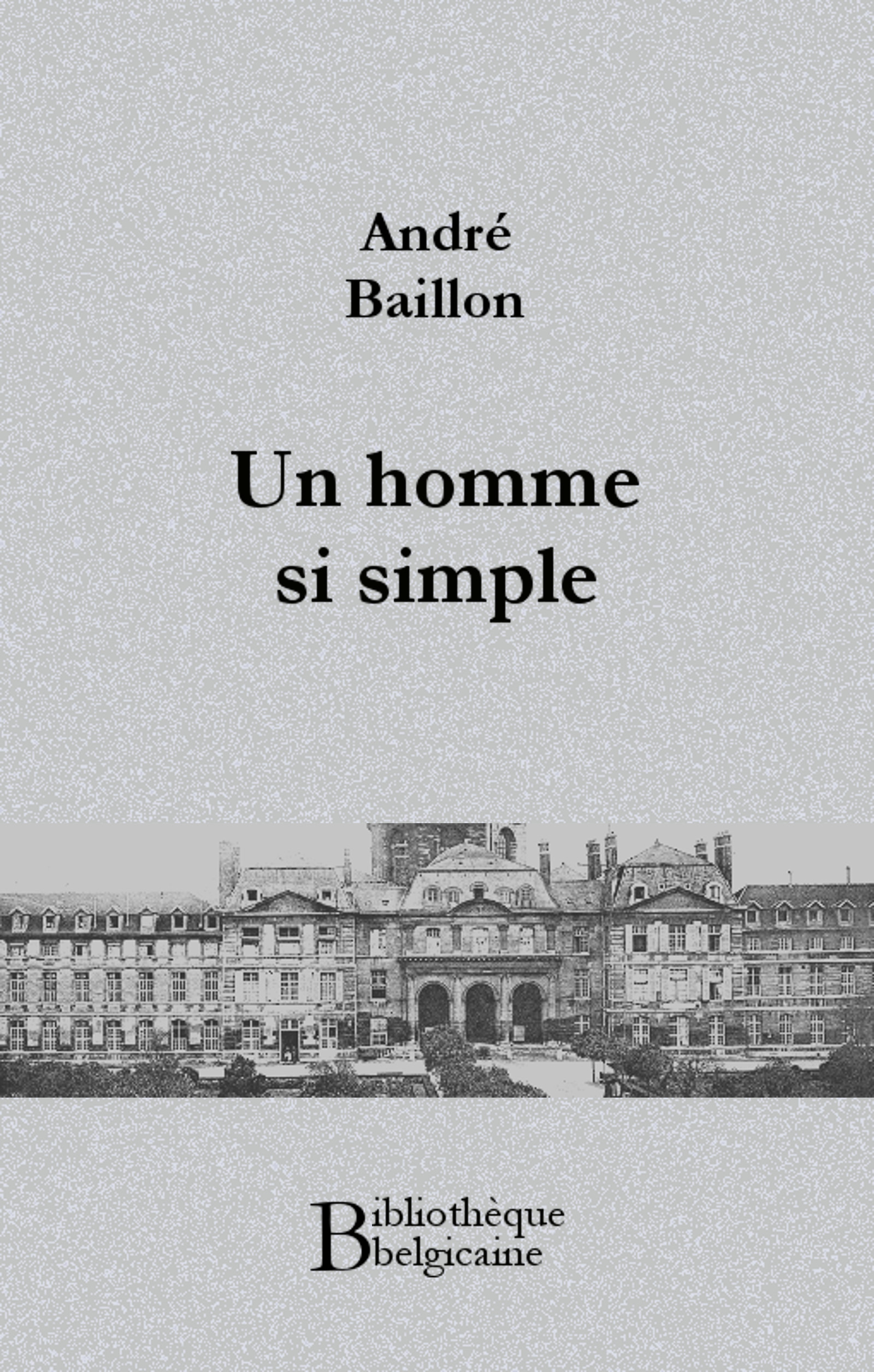ebook cover of Un homme si simple, by André Baillon