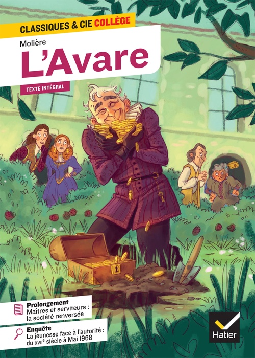 ebook cover of L'Avare, by Jean-Baptiste Molière (Poquelin dit)