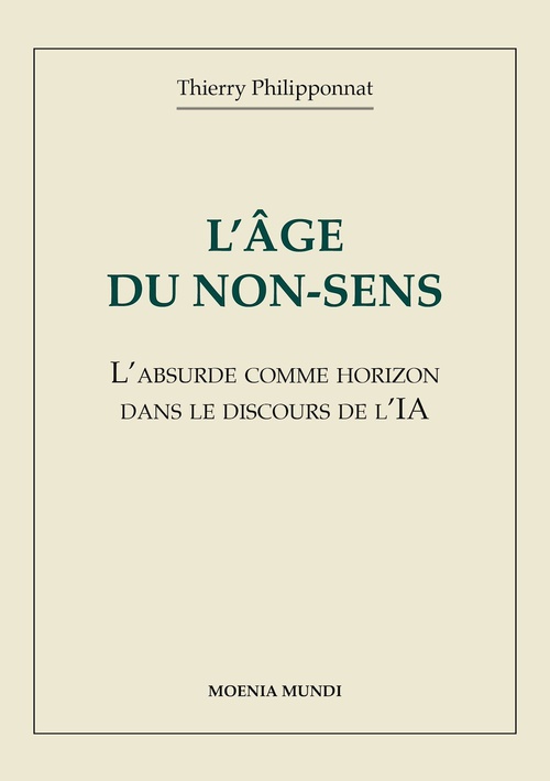 Couverture ebook de L'âge du non-sens, de Thierry PHILIPPONNAT