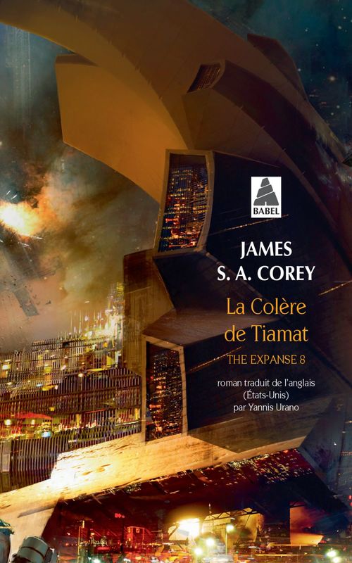 Couverture ebook de La Colère de Tiamat, de James S. A. Corey