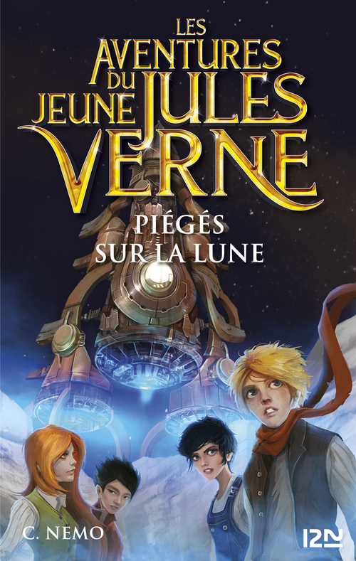 ebook cover of Les aventures du jeune Jules Verne - tome 5 Piégés sur la Lune, by Cuca Canals, Capitaine némo, Miguel Garcia