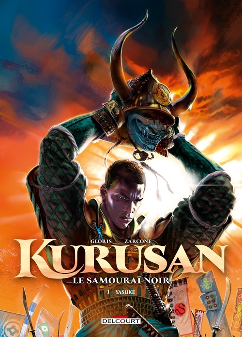 Couverture ebook de Kurusan, le samouraï noir T01 - Yasuke, de Thierry Gloris