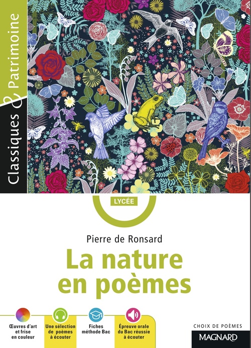 Couverture ebook de La nature en poèmes - Classiques et Patrimoine, de Pierre de Ronsard