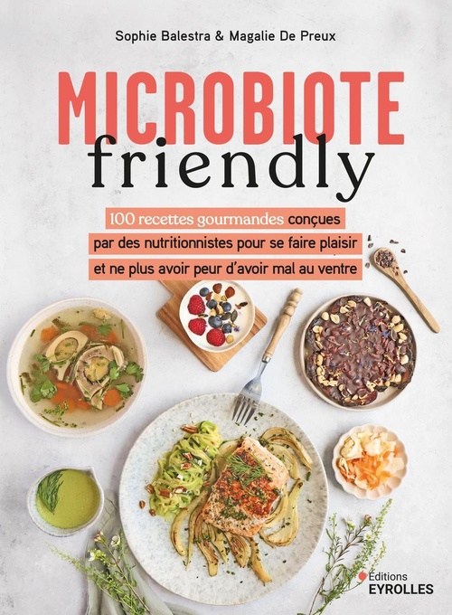 Couverture ebook de Microbiote friendly, de Sophie Balestra, Magalie De Preux