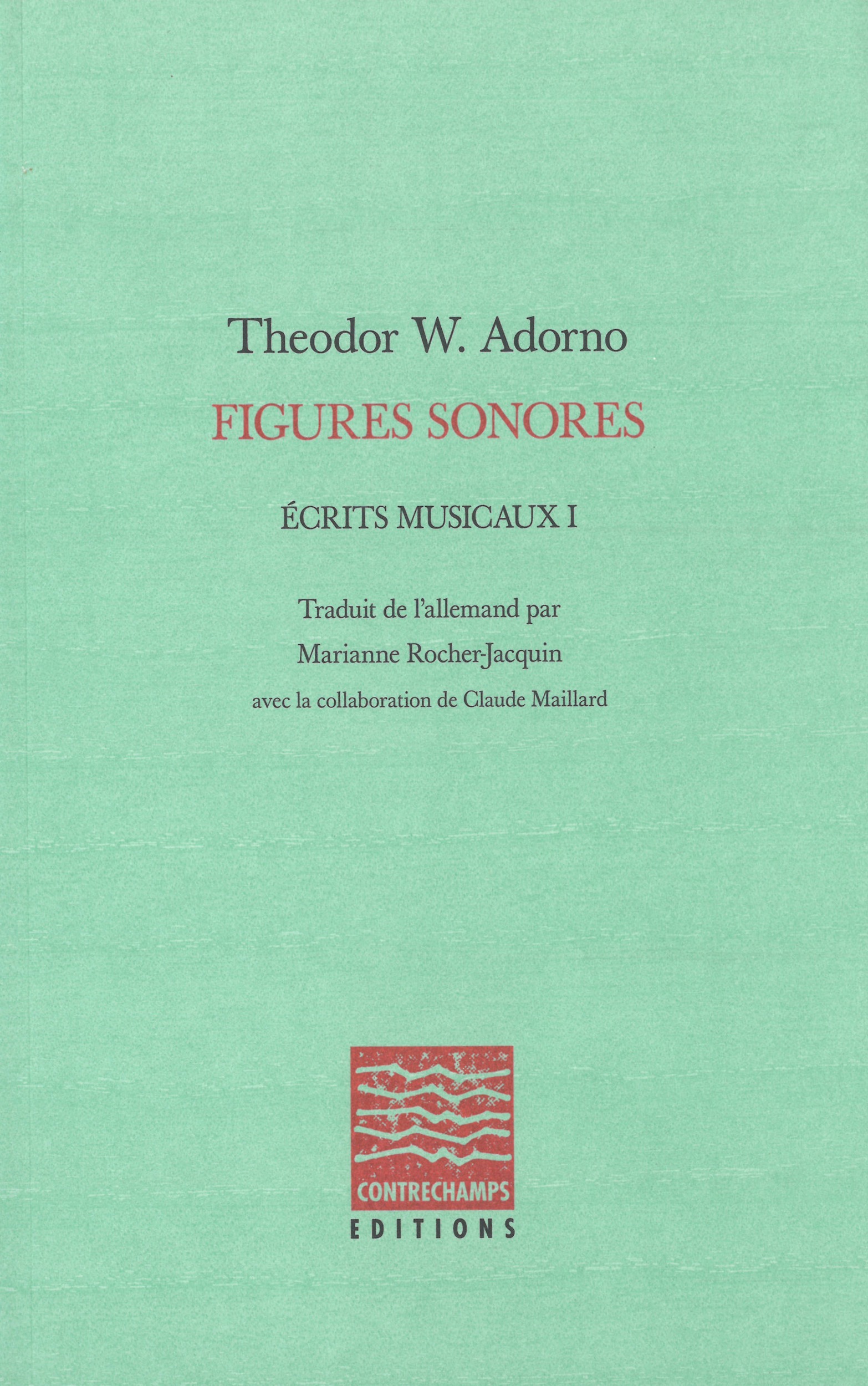 Couverture ebook de Figures sonores, de Theodor W. Adorno