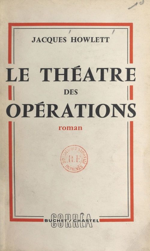 ebook cover of Le théâtre des opérations, by Jacques Howlett