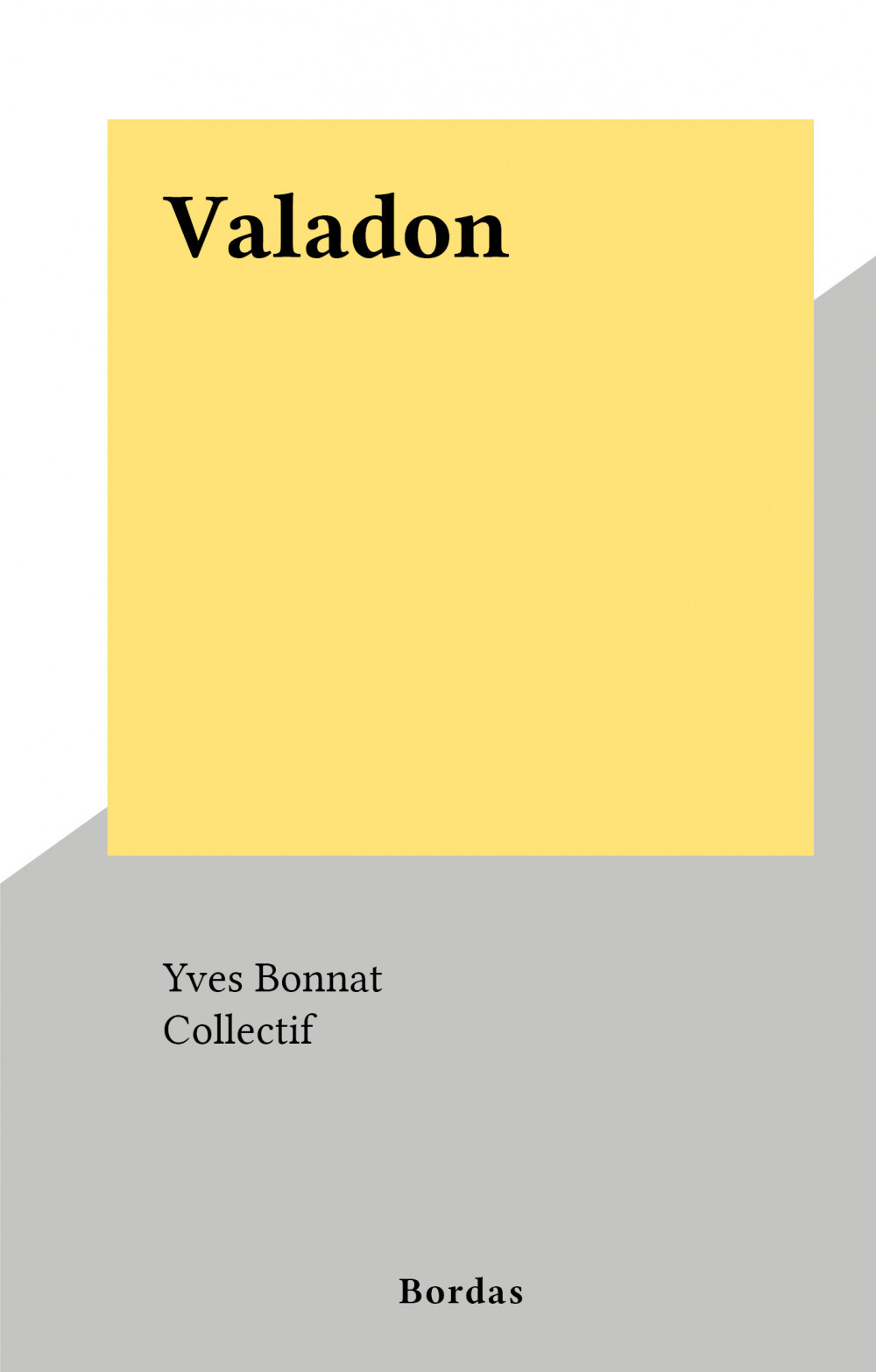ebook cover of Valadon, by Yves Bonnat