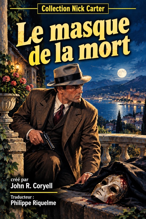 ebook cover of Le masque de la mort, by John R. Coryell