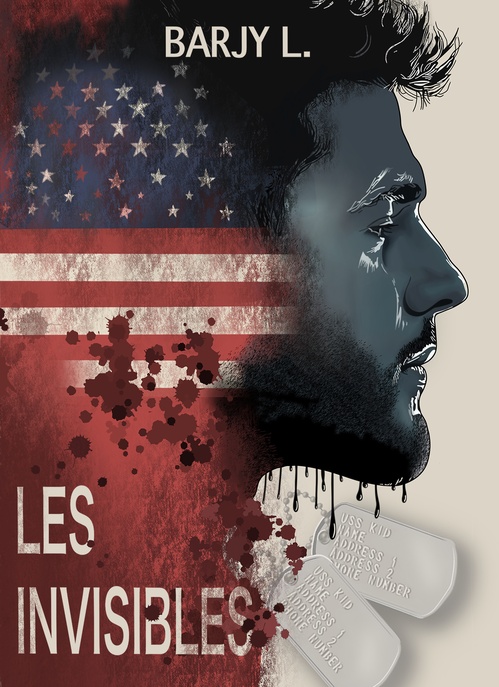 ebook cover of Les Invisibles, by L. Barjy