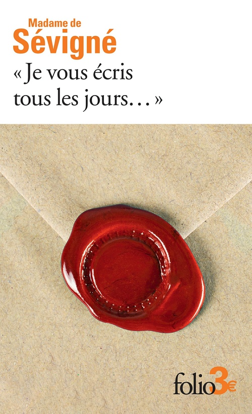 ebook cover of "Je vous écris tous les jours...", by Madame de Sévigné