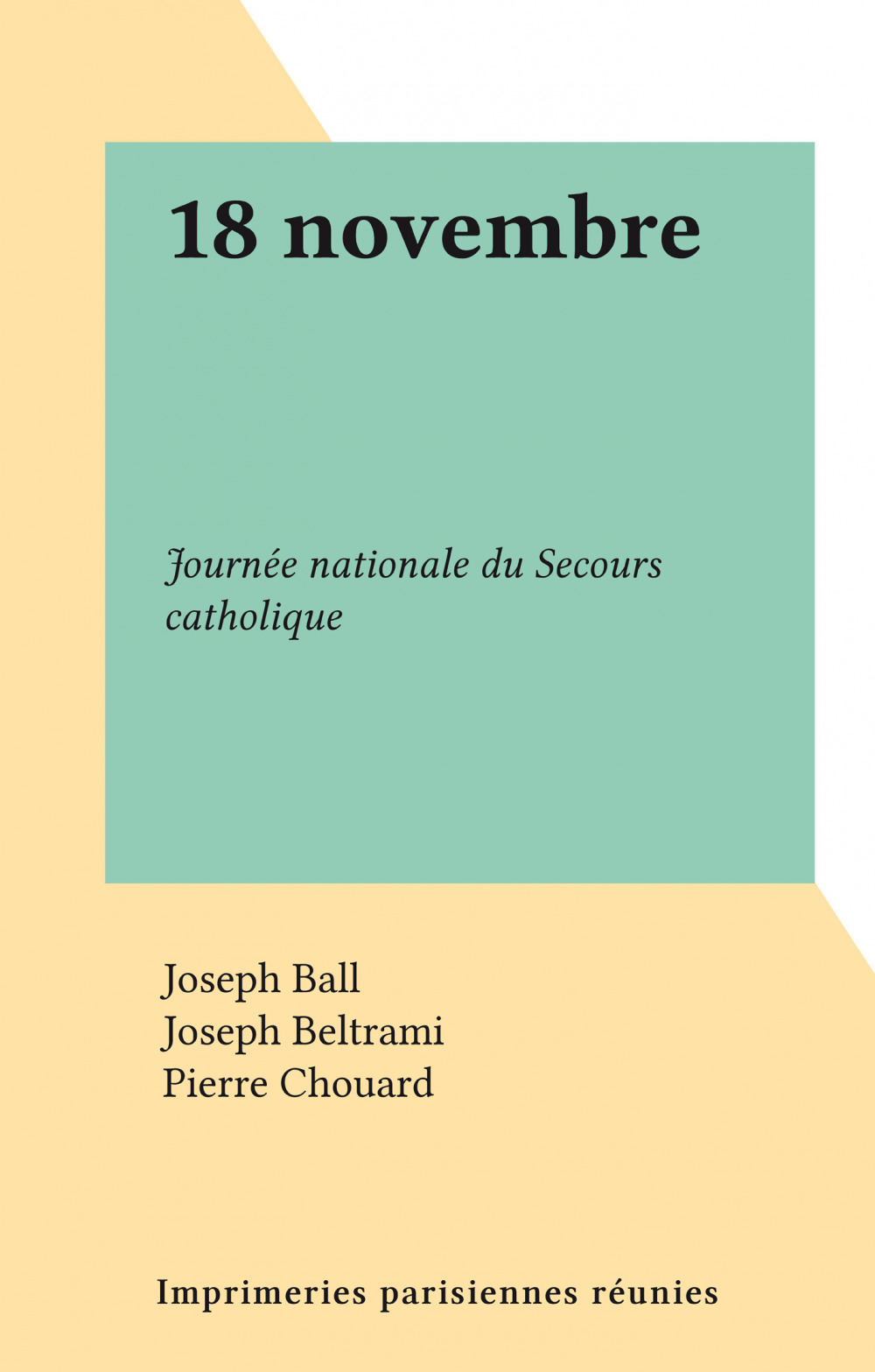Couverture ebook de 18 novembre, de Joseph Ball, Joseph Beltrami, Pierre Chouard