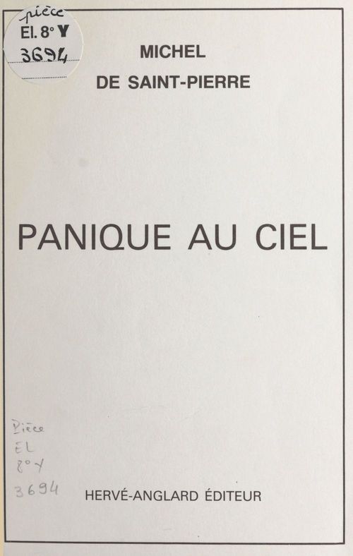 ebook cover of Panique au ciel, by Michel De Saint-Pierre