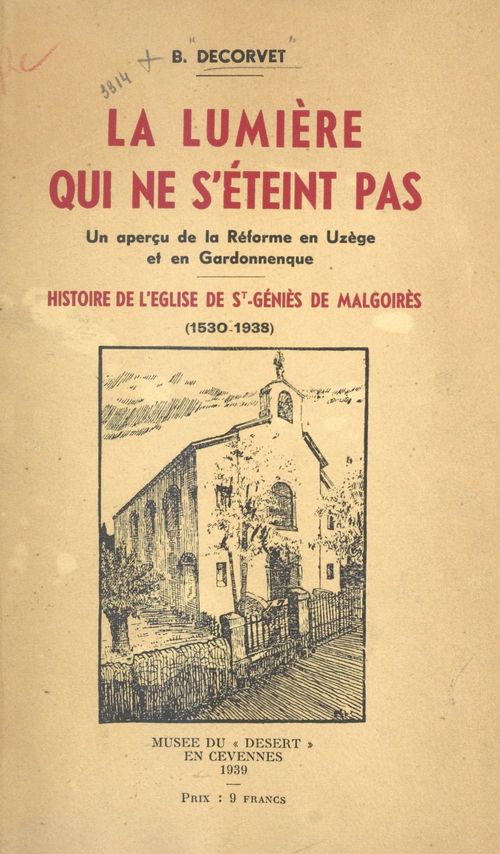 Couverture ebook de La lumière qui ne s'éteint pas, de B. Decorvet
