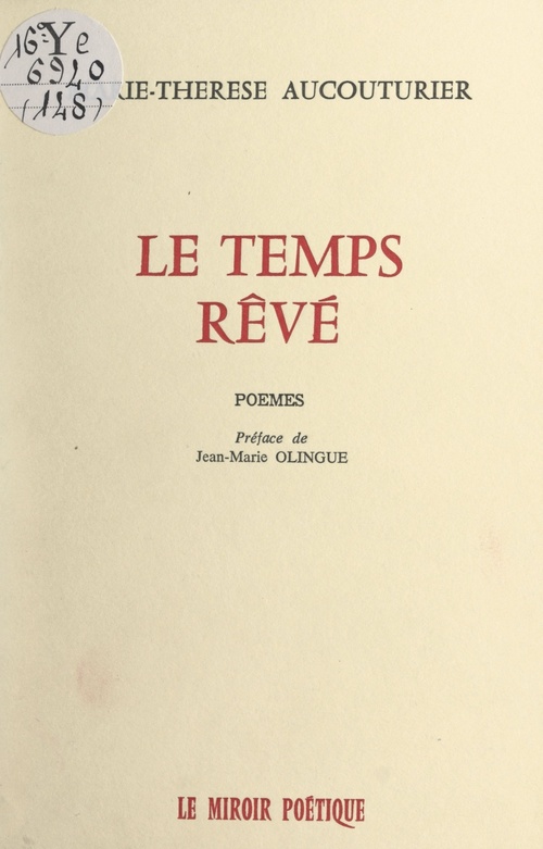 ebook cover of Le temps rêvé, by Marie-Therese Aucouturier