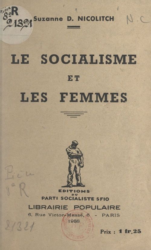Couverture ebook de Le socialisme et les femmes, de Suzanne D. Nicolitch
