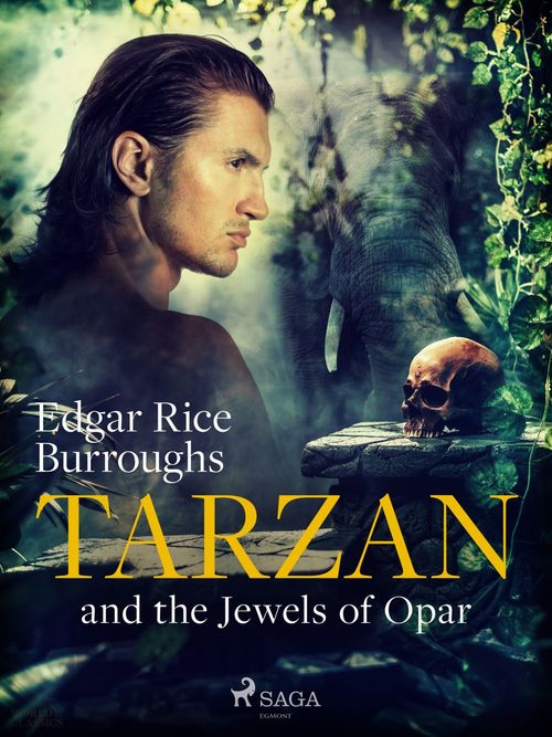 ebook cover of Tarzan and the Jewels of Opar, by Edgar Rice Burroughs