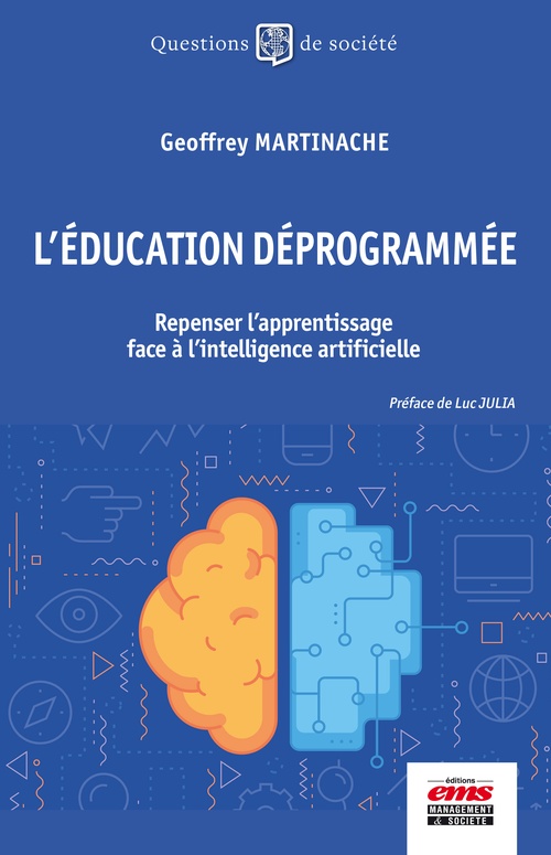 Couverture ebook de L'éducation déprogrammée, de Geoffrey Martinache