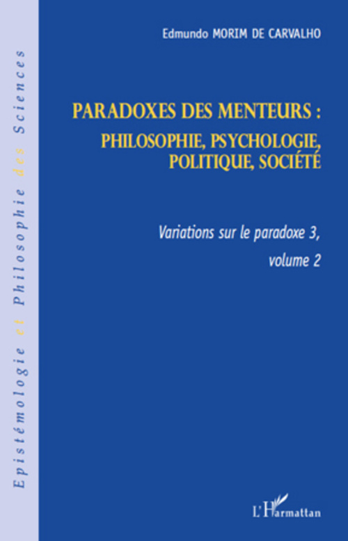 ebook cover of Paradoxes des menteurs :, by Edmundo Morim de carvalho